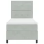 Cama con sommier y colchón Gris Claro 90x200 cm Terciopelo | Foro24.es | Tu tienda online para hogar, jardín y más Foro24.es