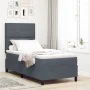 Cama Box Spring con Colchón Gris Oscuro 90x200 cm Terciopelo | Foro24.es | Tu tienda online para hogar, jardín y más Foro24.es