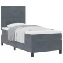 Cama Box Spring con Colchón Gris Oscuro 90x200 cm Terciopelo | Foro24.es | Tu tienda online para hogar, jardín y más Foro24.es