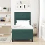 Cama Box Spring con Colchón Verde Oscuro 90x200 cm de Terciopelo by , Beds and slatted bases - Ref: Foro24-3339809, Price: 34...