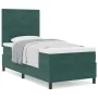 Cama Box Spring con colchón Verde Oscuro 100x200 cm Terciopelo | Foro24.es | Tu tienda online para hogar, jardín y más Foro24.es