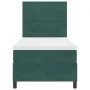 Cama Box Spring con colchón Verde Oscuro 100x200 cm Terciopelo | Foro24.es | Tu tienda online para hogar, jardín y más Foro24.es