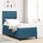 Cama Box Spring con Colchón Azul Oscuro 100x200 cm Terciopelo | Foro24.es | Tu tienda online para hogar, jardín y más Foro24.es