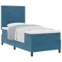 Cama Box Spring con Colchón Azul Oscuro 100x200 cm Terciopelo | Foro24.es | Tu tienda online para hogar, jardín y más Foro24.es