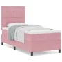 Cama con somier y colchón Rosa 100x200 cm Terciopelo by , Beds and slatted bases - Ref: Foro24-3339817, Price: 332,86 €, Disc...