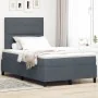 Cama con Box Spring y Colchón Gris Oscuro 120x200 cm de Terciopelo | Foro24.es | Tu tienda online para hogar, jardín y más Foro24.es