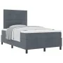 Cama con Box Spring y Colchón Gris Oscuro 120x200 cm de Terciopelo | Foro24.es | Tu tienda online para hogar, jardín y más Foro24.es
