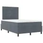 Cama con Box Spring y Colchón Gris Oscuro 120x200 cm de Terciopelo | Foro24.es | Tu tienda online para hogar, jardín y más Foro24.es