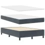 Cama con Box Spring y Colchón Gris Oscuro 120x200 cm de Terciopelo | Foro24.es | Tu tienda online para hogar, jardín y más Foro24.es