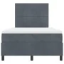 Cama con Box Spring y Colchón Gris Oscuro 120x200 cm de Terciopelo | Foro24.es | Tu tienda online para hogar, jardín y más Foro24.es
