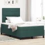 Cama Box Spring con Colchón Verde Oscuro 120x200 cm Terciopelo by , Beds and slatted bases - Ref: Foro24-3339827, Price: 448,...