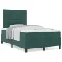 Cama Box Spring con Colchón Verde Oscuro 120x200 cm Terciopelo by , Beds and slatted bases - Ref: Foro24-3339827, Price: 448,...