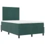 Cama Box Spring con Colchón Verde Oscuro 120x200 cm Terciopelo by , Beds and slatted bases - Ref: Foro24-3339827, Price: 448,...