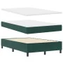 Cama Box Spring con Colchón Verde Oscuro 120x200 cm Terciopelo by , Beds and slatted bases - Ref: Foro24-3339827, Price: 448,...