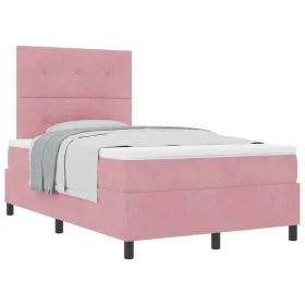 Cama con somier y colchón Rosa 120x200 cm