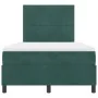 Cama Box Spring con Colchón Verde Oscuro 120x200 cm Terciopelo by , Beds and slatted bases - Ref: Foro24-3339827, Price: 448,...