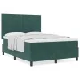Cama Box Spring con colchón Verde Oscuro 140x190 cm Terciopelo | Foro24.es | Tu tienda online para hogar, jardín y más Foro24.es