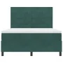 Cama Box Spring con colchón Verde Oscuro 140x190 cm Terciopelo | Foro24.es | Tu tienda online para hogar, jardín y más Foro24.es