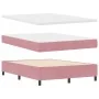 Cama Box Spring con colchón Rosa 140x190 cm Terciopelo | Foro24.es | Tu tienda online para hogar, jardín y más Foro24.es