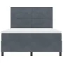 Cama Box Spring con colchón Gris Oscuro 140x200 cm Terciopelo | Foro24.es | Tu tienda online para hogar, jardín y más Foro24.es