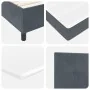 Cama Box Spring con colchón Gris Oscuro 140x200 cm Terciopelo | Foro24.es | Tu tienda online para hogar, jardín y más Foro24.es