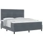 Cama con somier y colchón Gris oscuro Super King Terciopelo | Foro24.es | Tu tienda online para hogar, jardín y más Foro24.es
