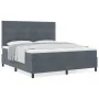 Cama con somier y colchón Gris oscuro Super King Terciopelo | Foro24.es | Tu tienda online para hogar, jardín y más Foro24.es