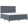 Cama con somier y colchón Gris oscuro Super King Terciopelo | Foro24.es | Tu tienda online para hogar, jardín y más Foro24.es