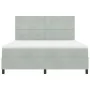 Cama Box Spring con colchón Gris Claro Super King Terciopelo | Foro24.es | Tu tienda online para hogar, jardín y más Foro24.es