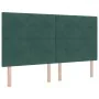 Cama con somier y colchón verde oscuro de tamaño súper king de terciopelo | Foro24.es | Tu tienda online para hogar, jardín y más Foro24.es