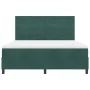 Cama con somier y colchón verde oscuro de tamaño súper king de terciopelo | Foro24.es | Tu tienda online para hogar, jardín y más Foro24.es