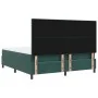 Cama con somier y colchón verde oscuro de tamaño súper king de terciopelo | Foro24.es | Tu tienda online para hogar, jardín y más Foro24.es