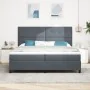 Cama con somier y colchón Gris oscuro 200x200 cm Terciopelo von , Betten und Lattenroste - Ref: Foro24-3339855, Preis: 630,24...