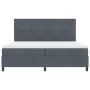 Cama con somier y colchón Gris oscuro 200x200 cm Terciopelo von , Betten und Lattenroste - Ref: Foro24-3339855, Preis: 630,24...