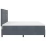 Cama con somier y colchón Gris oscuro 200x200 cm Terciopelo von , Betten und Lattenroste - Ref: Foro24-3339855, Preis: 630,24...