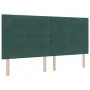 Cama Box Spring con Colchón Verde Oscuro 200x200 cm Terciopelo | Foro24.es | Tu tienda online para hogar, jardín y más Foro24.es