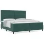 Cama Box Spring con Colchón Verde Oscuro 200x200 cm Terciopelo | Foro24.es | Tu tienda online para hogar, jardín y más Foro24.es