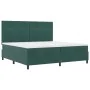 Cama Box Spring con Colchón Verde Oscuro 200x200 cm Terciopelo | Foro24.es | Tu tienda online para hogar, jardín y más Foro24.es