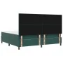 Cama Box Spring con Colchón Verde Oscuro 200x200 cm Terciopelo | Foro24.es | Tu tienda online para hogar, jardín y más Foro24.es