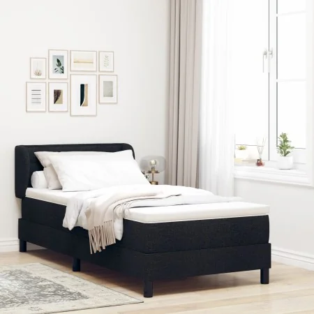 Cama Box Spring de con Colchón Negro 100x200 cm de Tela von , Betten und Lattenroste - Ref: Foro24-3339949, Preis: 333,79 €, ...