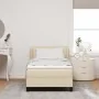 Estructura de Cama con Colchón Crema Tejido 100 x 200 cm by , Beds and slatted bases - Ref: Foro24-3339952, Price: 324,20 €, ...