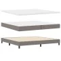 Cama Box Spring con Colchón Taupe 200x200 cm Tela | Foro24.es | Tu tienda online para hogar, jardín y más Foro24.es