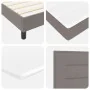 Cama Box Spring con Colchón Taupe 200x200 cm Tela | Foro24.es | Tu tienda online para hogar, jardín y más Foro24.es