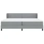 Cama Box Spring con Colchón Gris Claro 200x200 cm Tela by , Beds and slatted bases - Ref: Foro24-3340045, Price: 619,29 €, Di...
