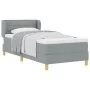 Cama Box Spring con Colchón Gris Claro 90x200 cm Tela by , Beds and slatted bases - Ref: Foro24-3340129, Price: 321,07 €, Dis...