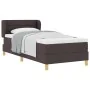 Cama Box Spring con Colchón Marrón Oscuro 100x200 cm Tela by , Beds and slatted bases - Ref: Foro24-3340139, Price: 348,60 €,...