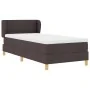 Cama Box Spring con Colchón Marrón Oscuro 100x200 cm Tela by , Beds and slatted bases - Ref: Foro24-3340139, Price: 348,60 €,...