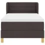 Cama Box Spring con Colchón Marrón Oscuro 100x200 cm Tela by , Beds and slatted bases - Ref: Foro24-3340139, Price: 348,60 €,...
