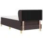 Cama Box Spring con Colchón Marrón Oscuro 100x200 cm Tela by , Beds and slatted bases - Ref: Foro24-3340139, Price: 348,60 €,...
