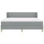 Cama box spring con colchón gris claro 180x200 cm de tela by , Beds and slatted bases - Ref: Foro24-3340164, Price: 555,23 €,...